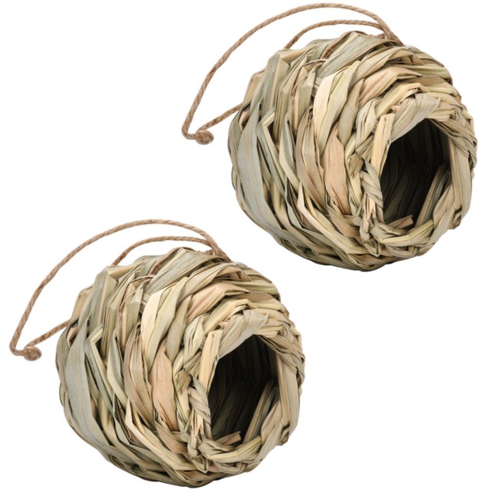 Hummingbird Houses for Outside Hanging Natural Hand Woven Bird Nesting Finch — image 1