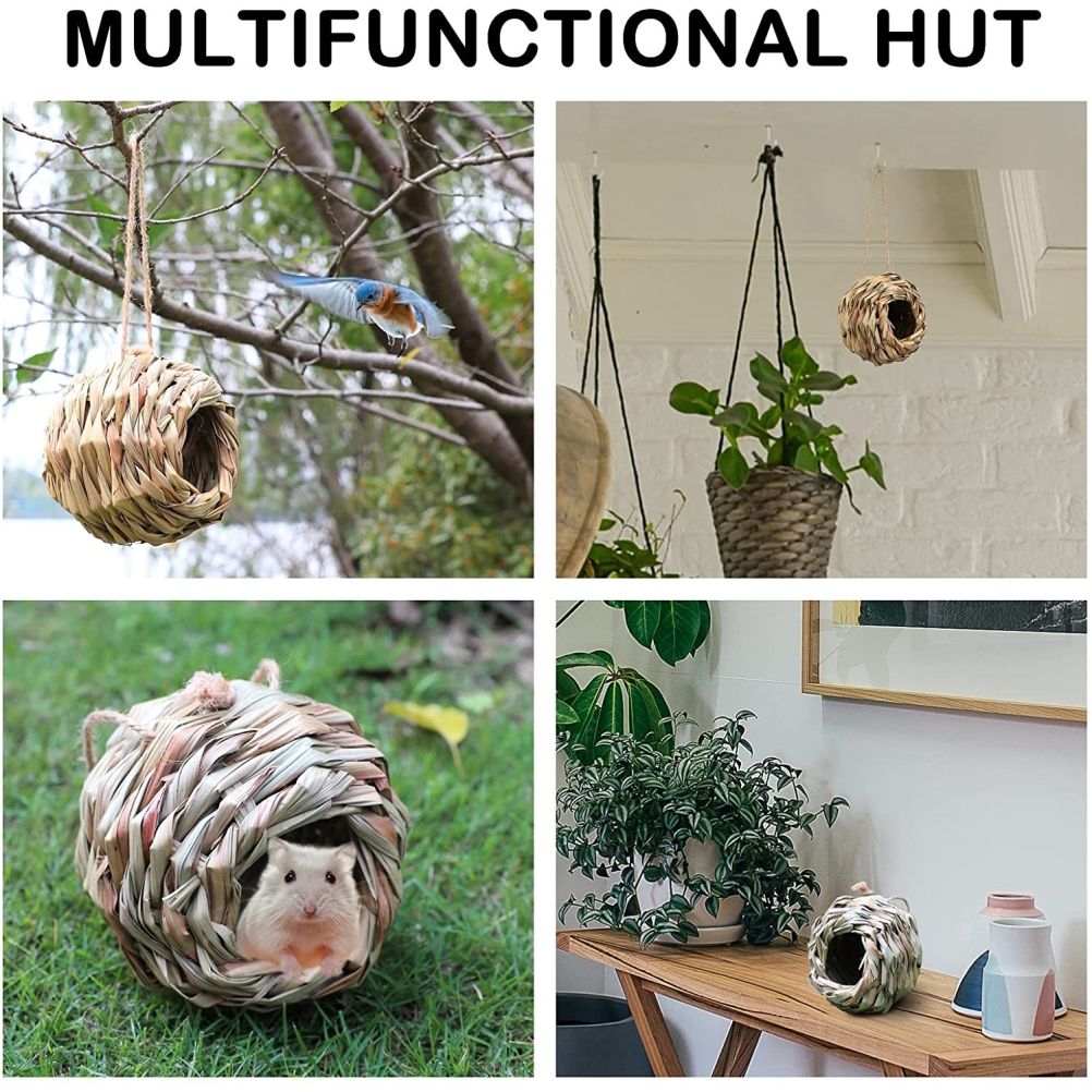Hummingbird Houses for Outside Hanging Natural Hand Woven Bird Nesting Finch view 5