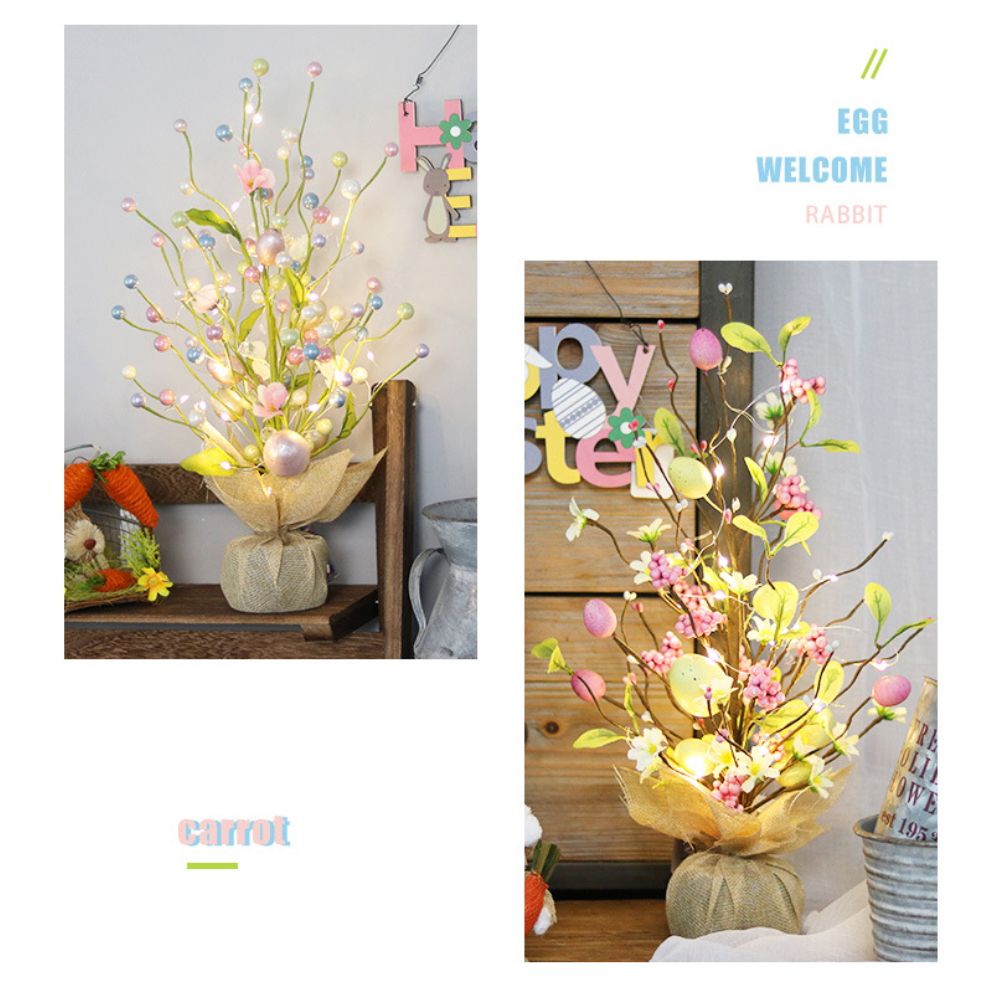 45cm LED Lights Easter Egg Decoration Tree Easter Decorations Eggs Tree Home view 4