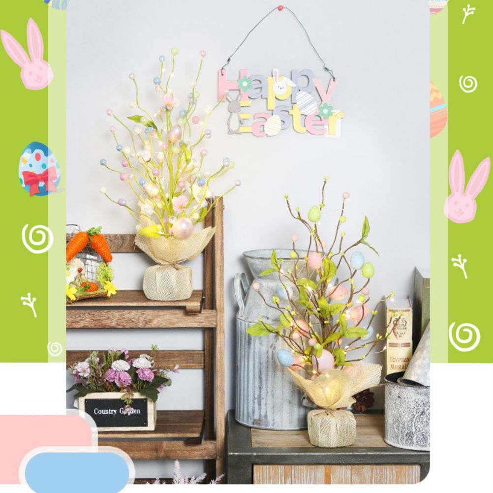 45cm LED Lights Easter Egg Decoration Tree Easter Decorations Eggs Tree Home view 8