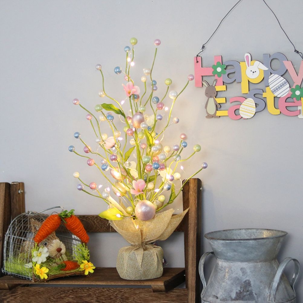 45cm LED Lights Easter Egg Decoration Tree Easter Decorations Eggs Tree Home view 9