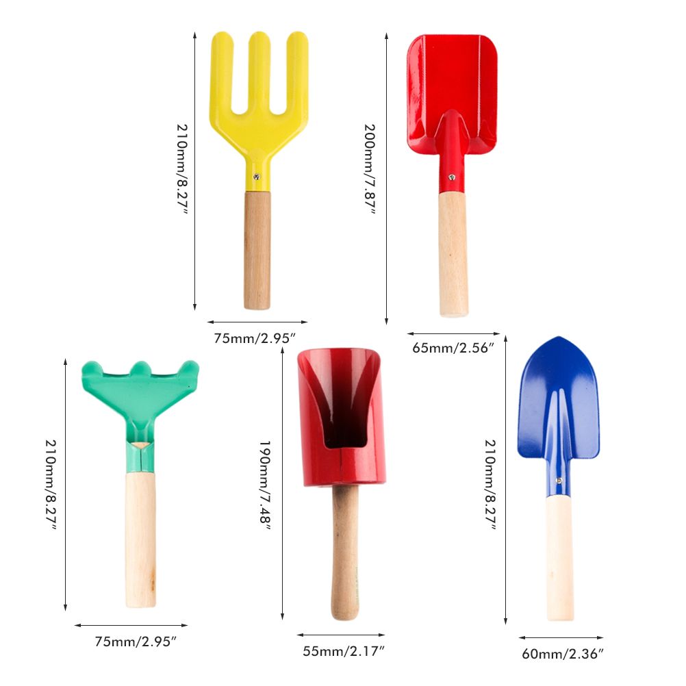 5 Pcs Kid Mini Gardening Tool Set Outdoor Plants DIY Tools Garden Planting view 2
