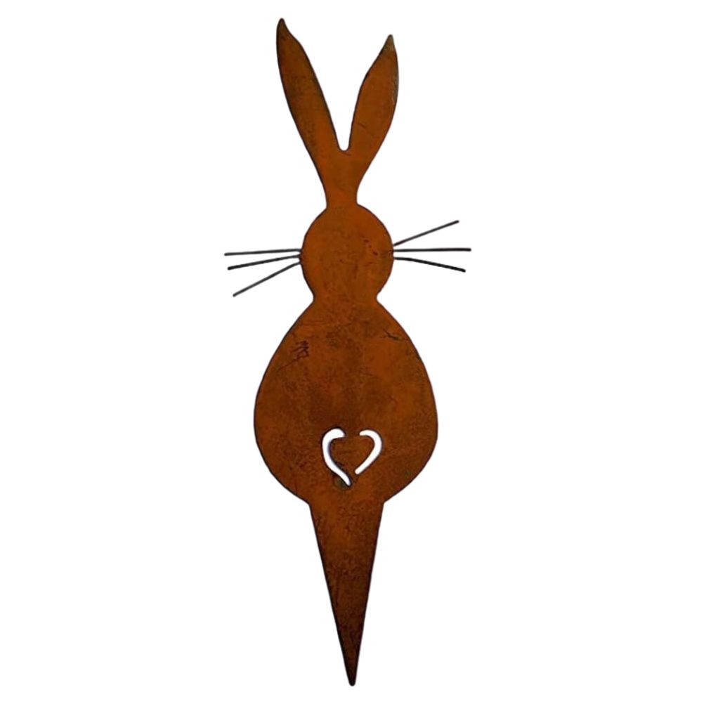 Easter Iron Bunny Adornments Easter Crafts Decorations for Lawn Garden Ornament — image 1