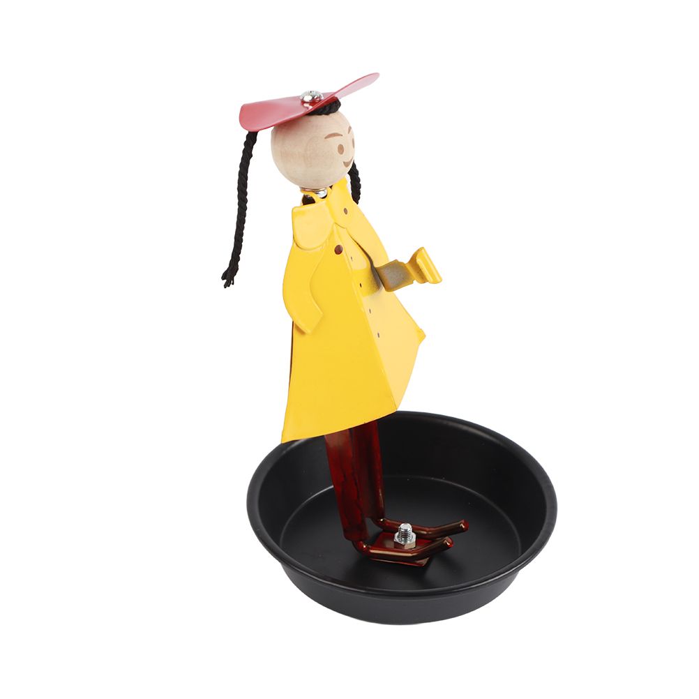 Cute Doll Design Metal Bird Feeder Hanging Bird Feeding Tool for Outdoor view 5