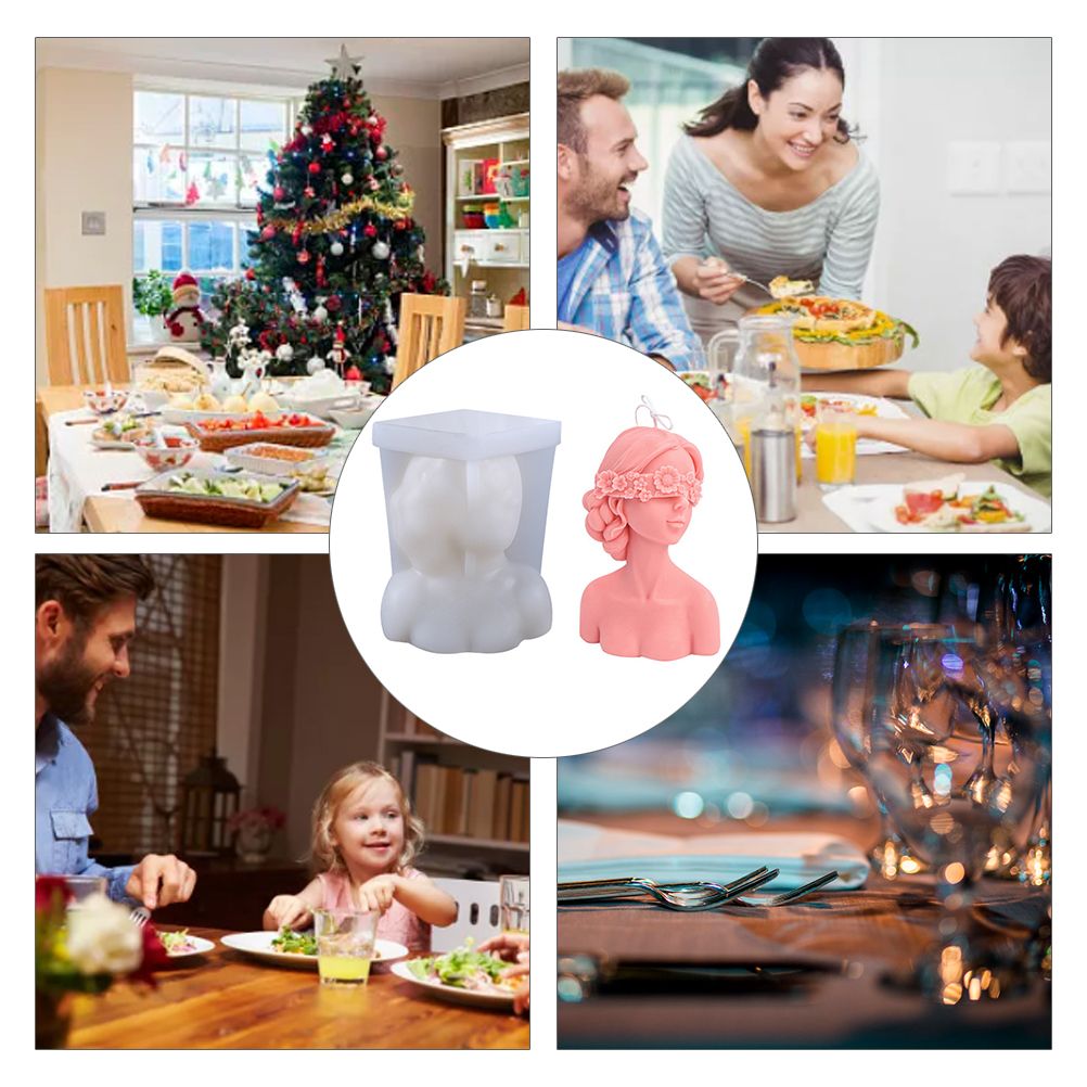 DIY Silicone Candle Mold 3D Silicone Casting Candle Mould Candle Making Mould view 6