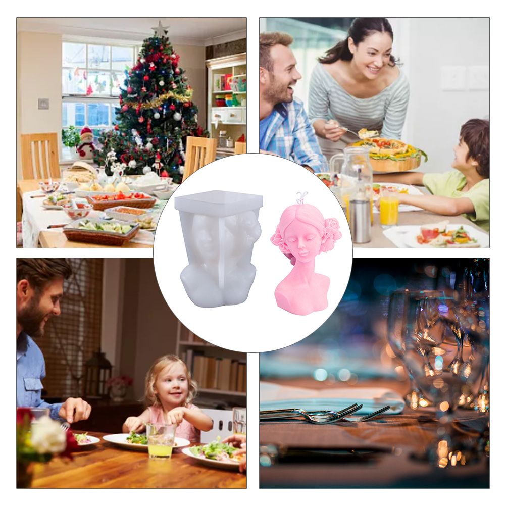 DIY Silicone Candle Mold 3D Silicone Casting Candle Mould Candle Making Mould view 11