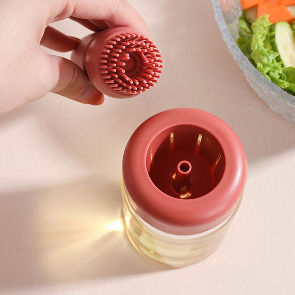 Oil Bottle with Silicone Brush Oil Dispenser Silicone Dropper Measuring Oil view 13