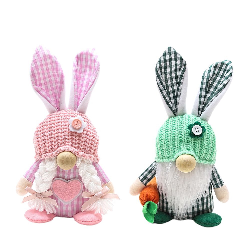 Easter Bunny Gnome Decoration Couple Doll Decor for Kids and Friends Easter — image 1