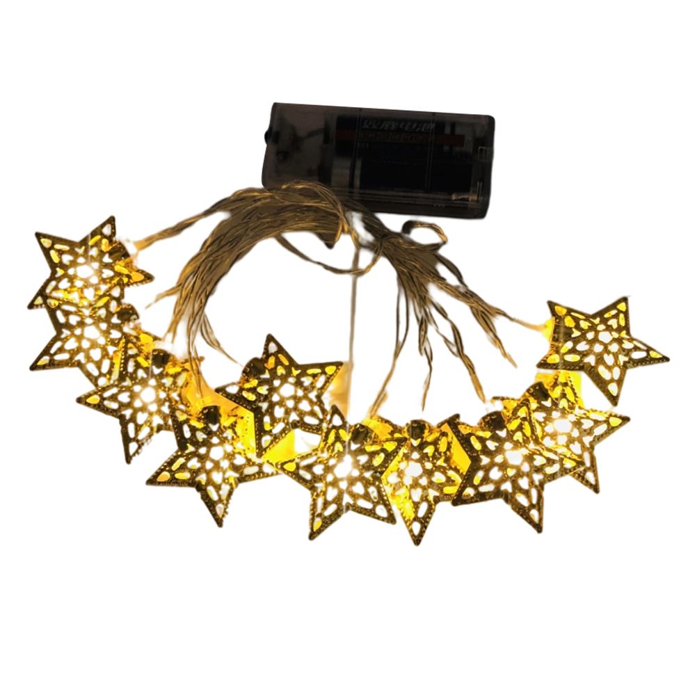 Ramadan Eid String Light Battery Operated Moon Star Lamp Mubarak Moon LED — image 1