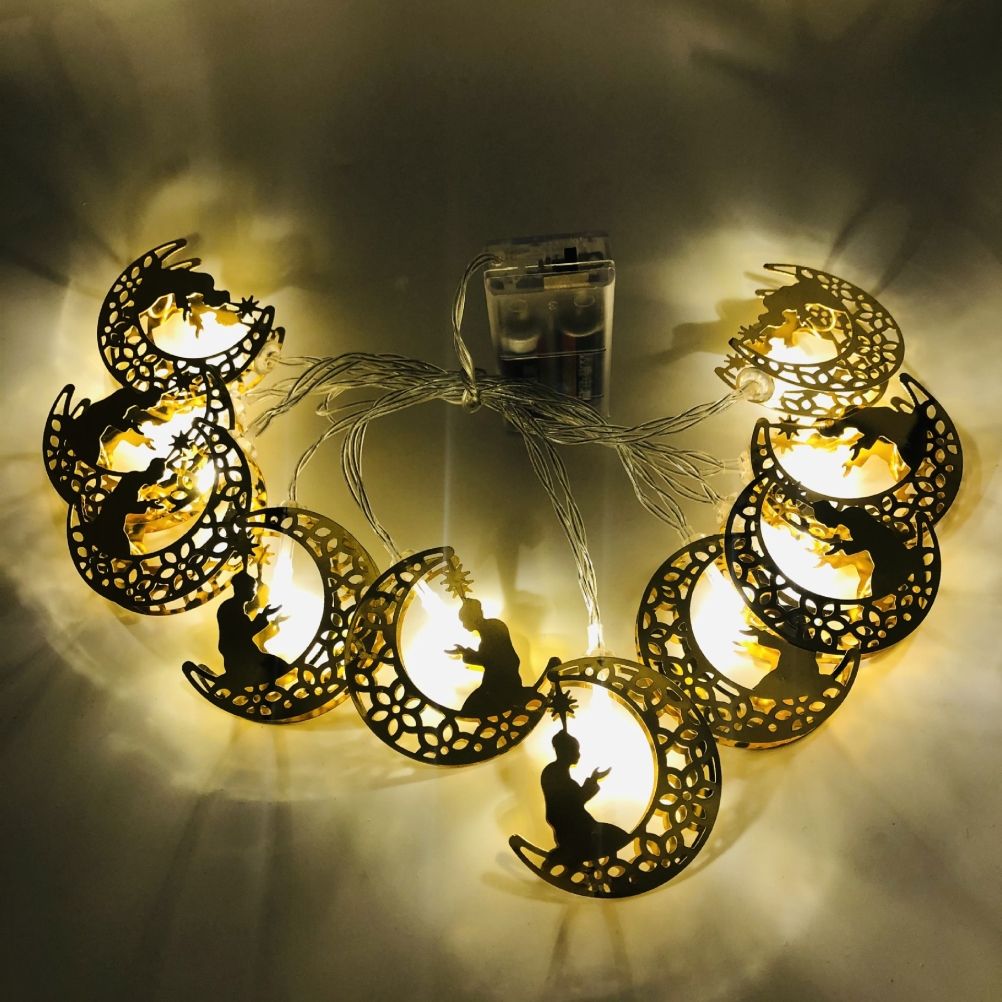 Ramadan Eid String Light Battery Operated Moon Star Lamp Mubarak Moon LED view 7