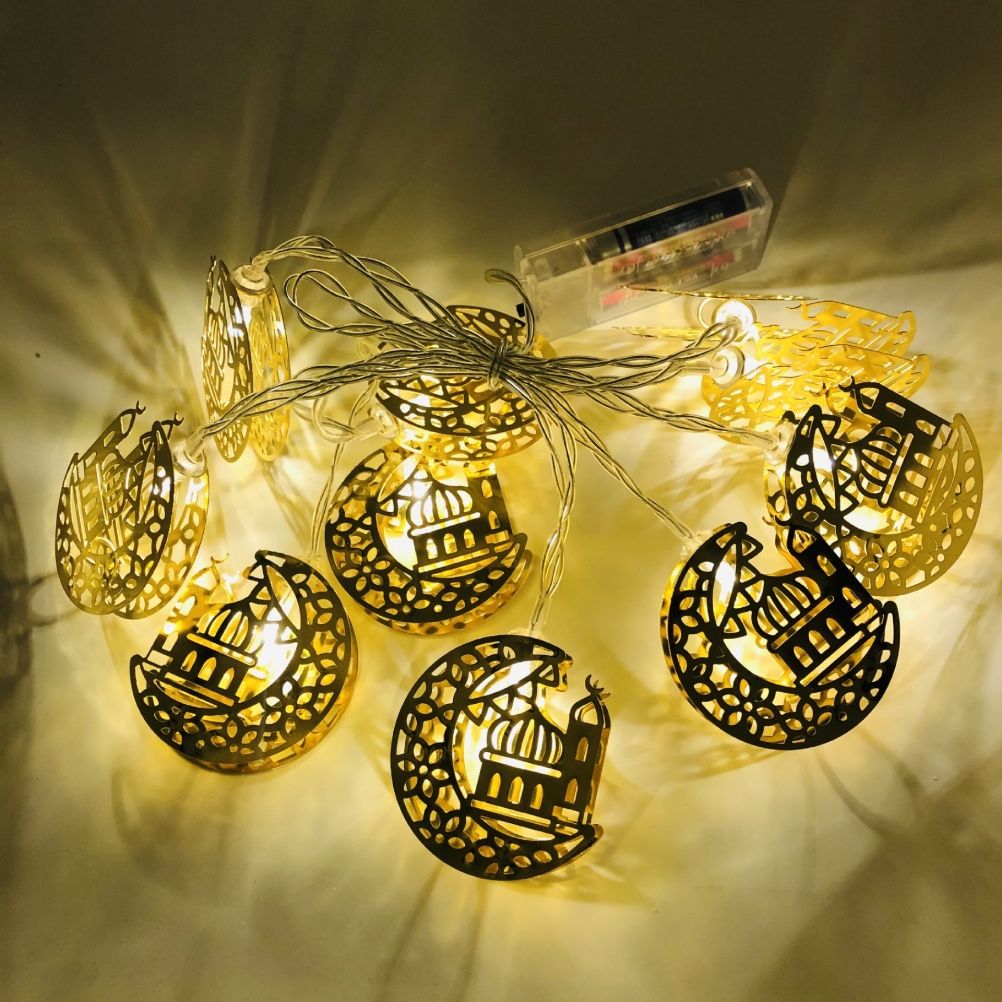 Ramadan Eid String Light Battery Operated Moon Star Lamp Mubarak Moon LED view 2