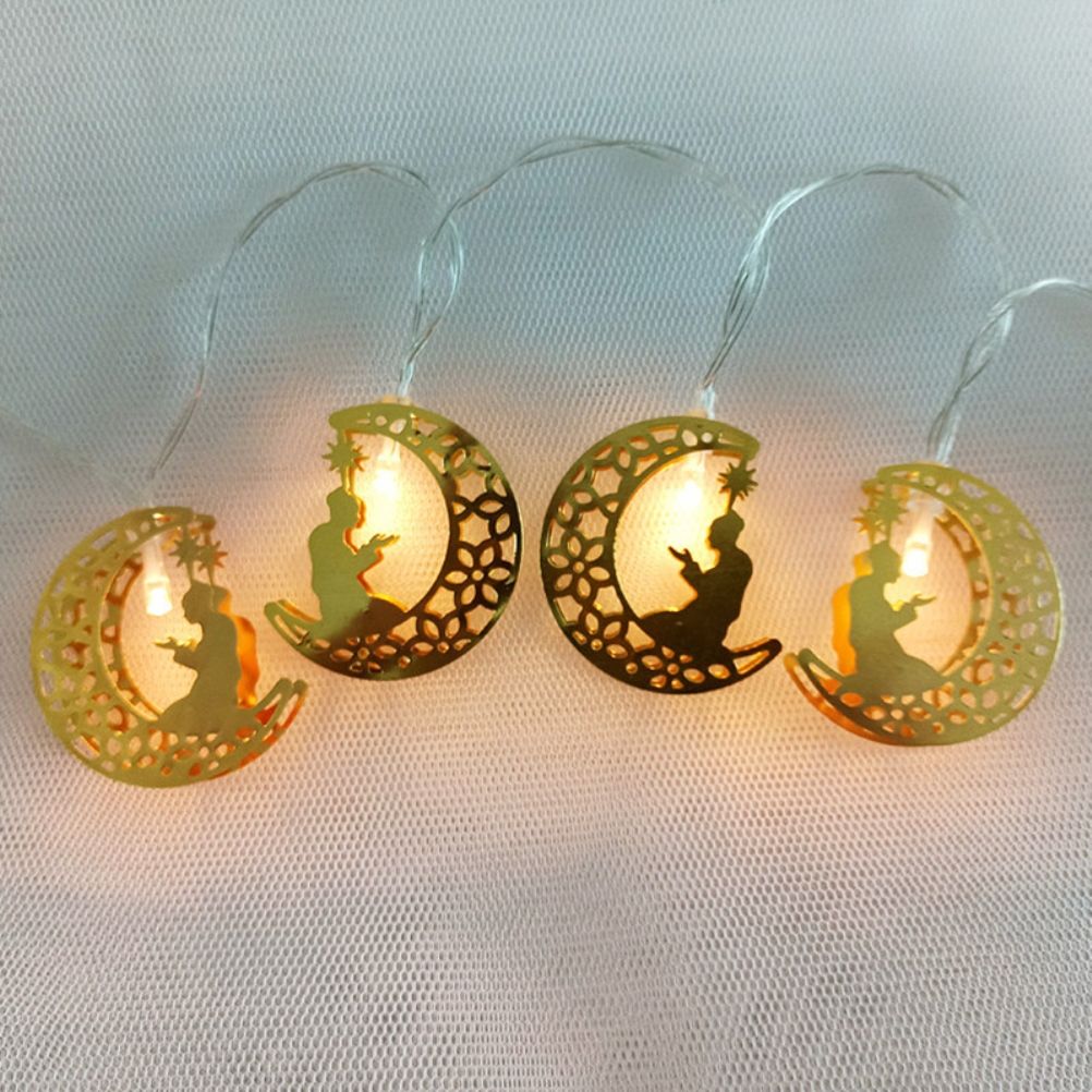 Ramadan Eid String Light Battery Operated Moon Star Lamp Mubarak Moon LED view 7