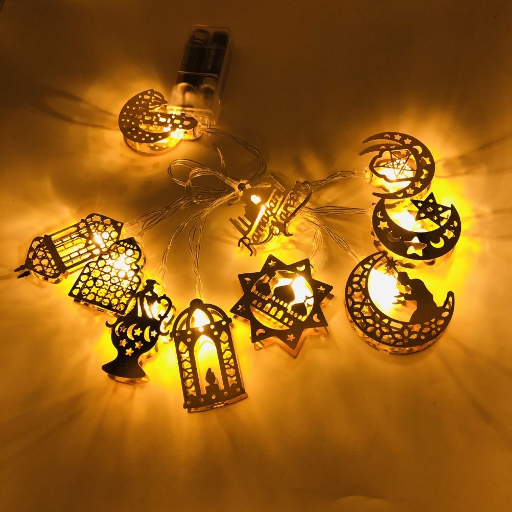 Ramadan Eid String Light Battery Operated Moon Star Lamp Mubarak Moon LED view 7