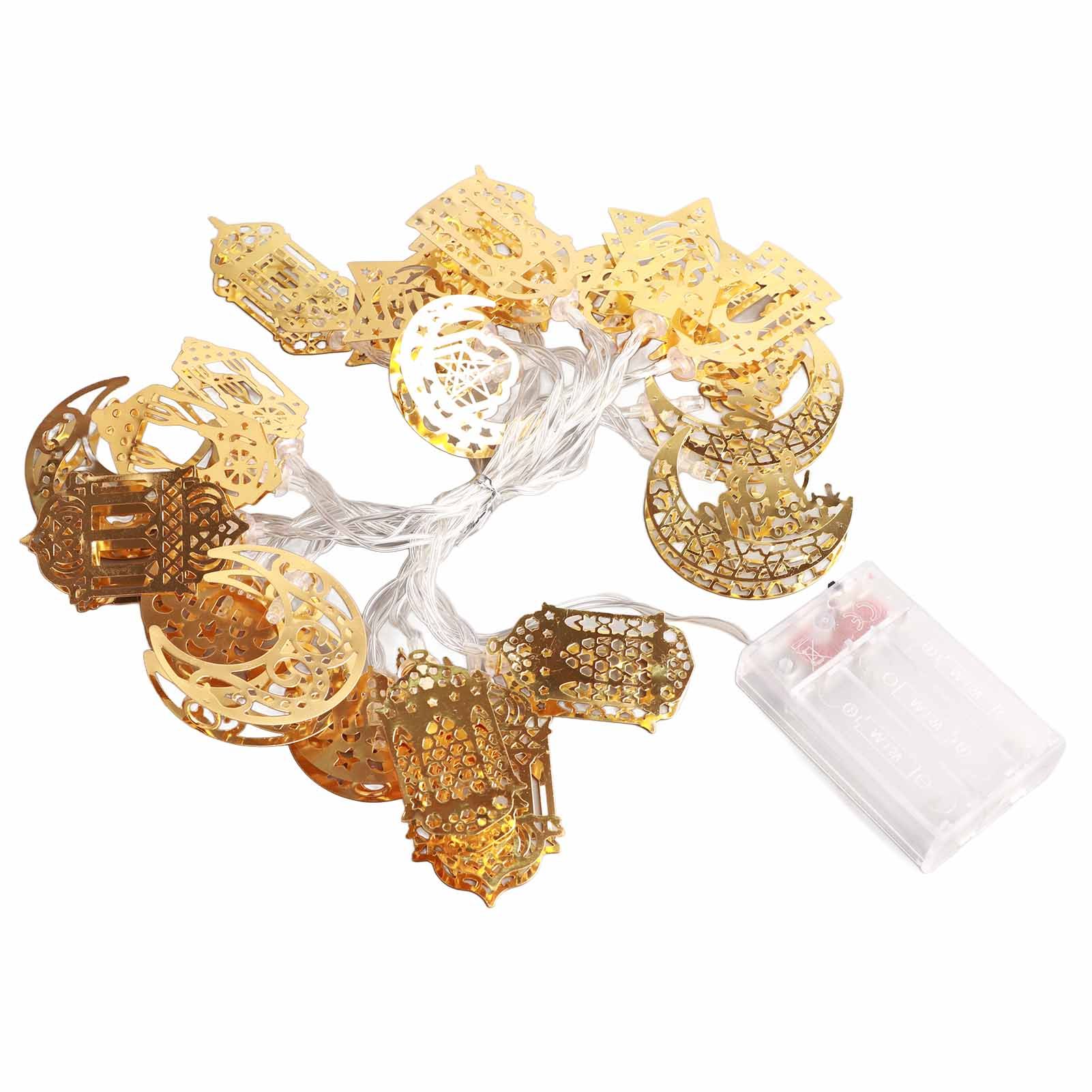 Ramadan Eid String Light Battery Operated Moon Star Lamp Mubarak Moon LED view 2