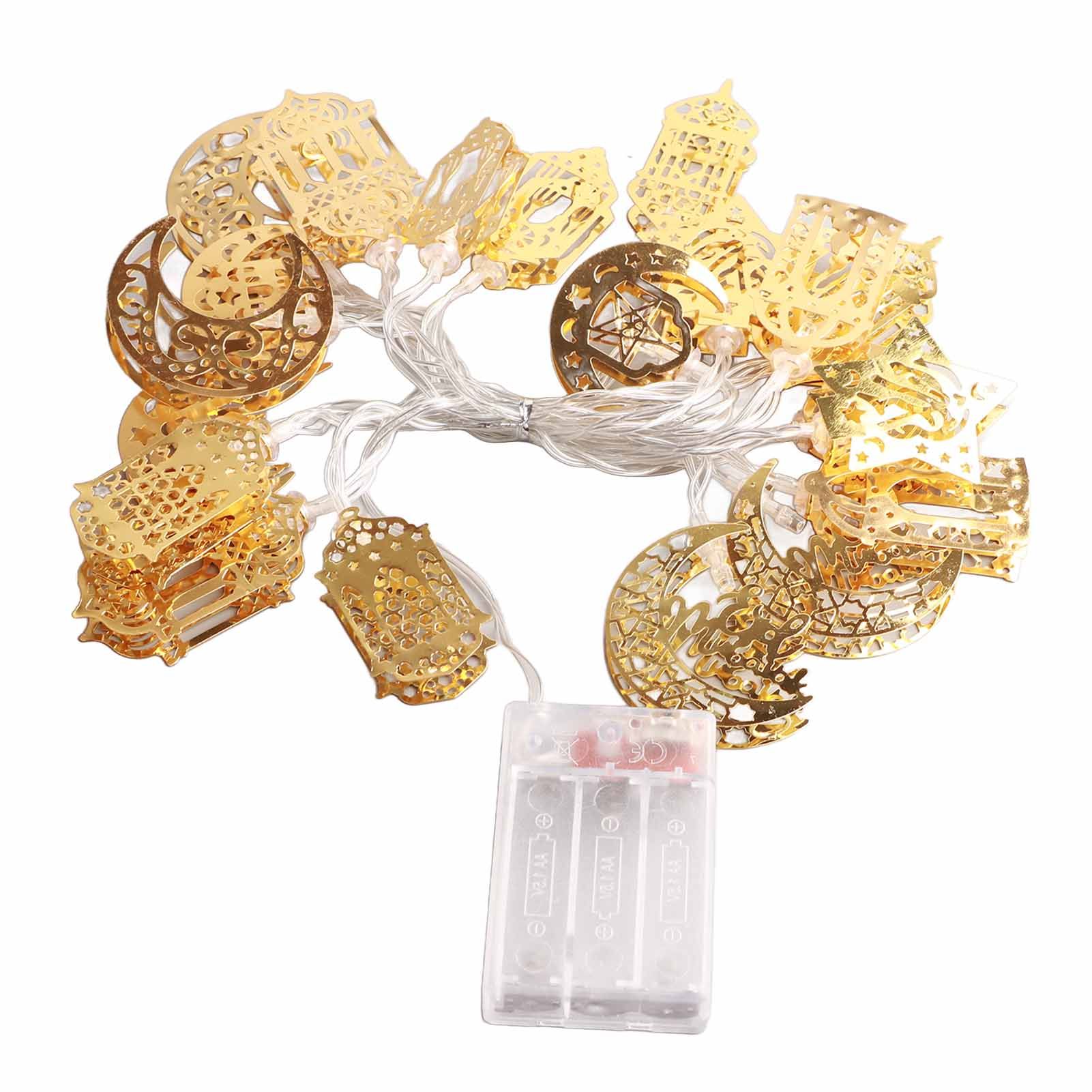 Ramadan Eid String Light Battery Operated Moon Star Lamp Mubarak Moon LED view 3