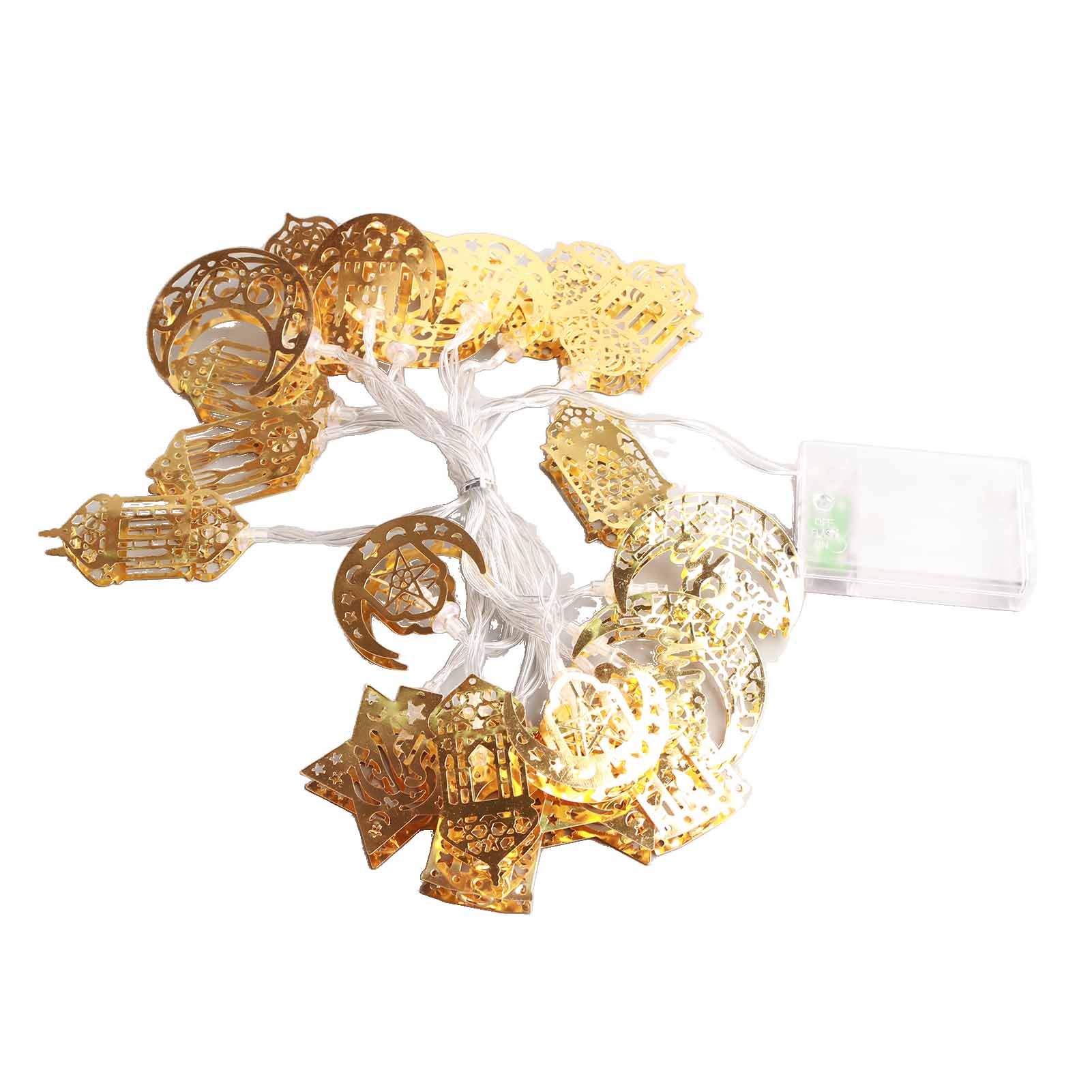 Ramadan Eid String Light Battery Operated Moon Star Lamp Mubarak Moon LED view 7