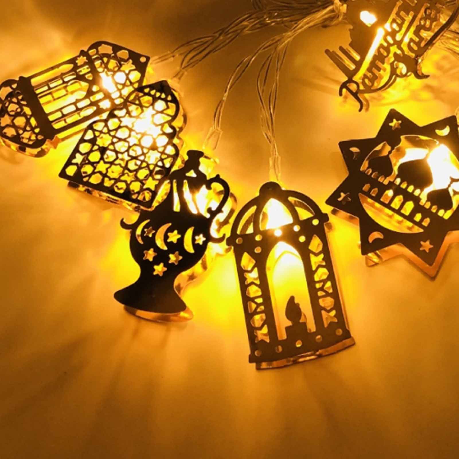 Ramadan Eid String Light Battery Operated Moon Star Lamp Mubarak Moon LED view 11