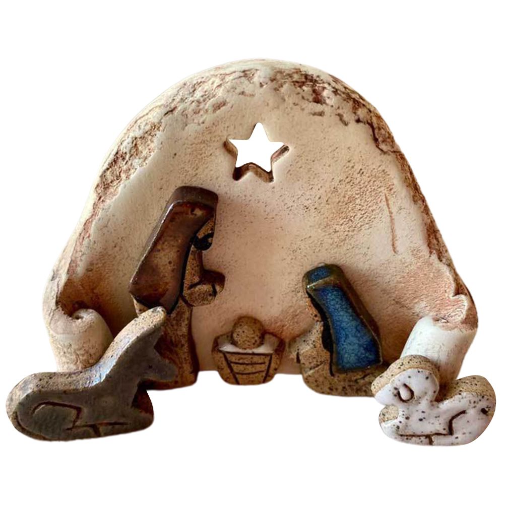 Christian Nativity Resin Ornaments Decorations Nativity Scene Handicraft view 5