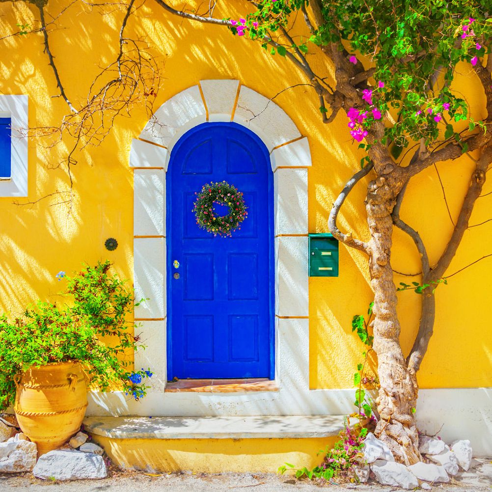 Colorful Spring Summer Wreath Farmhouse Colorful Cottage Wreath Artificial view 9