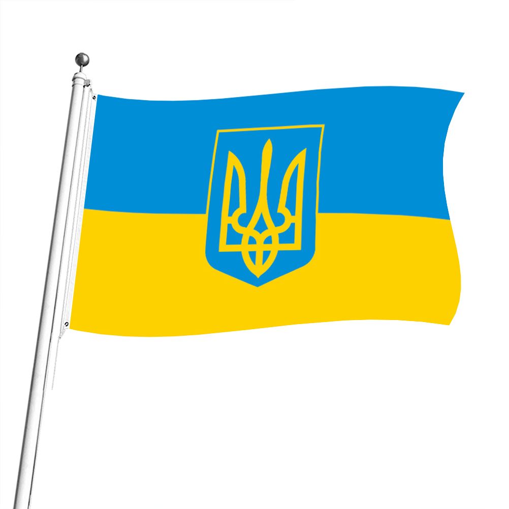 Ukraine National Flag 90x150cm Blue Yellow Ukraine Flying Flag for Courtyard view 3