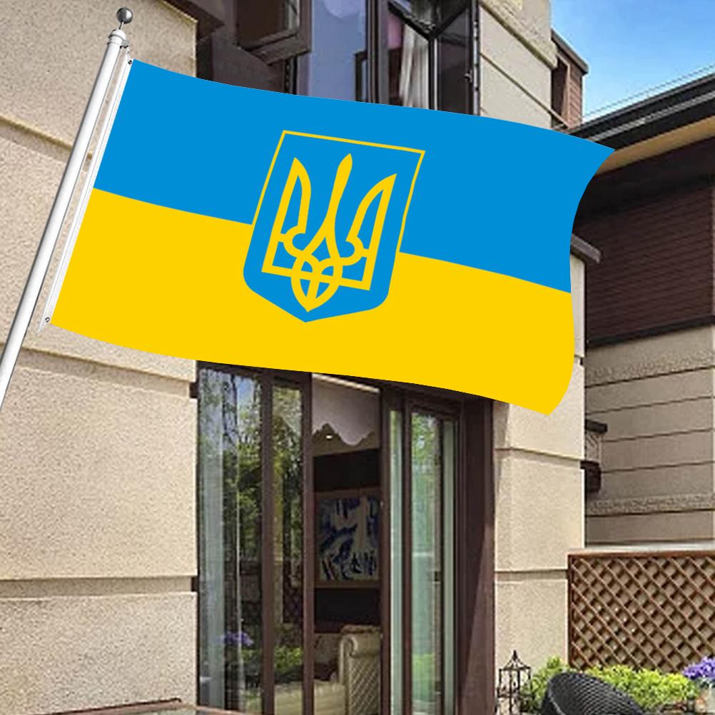 Ukraine National Flag 90x150cm Blue Yellow Ukraine Flying Flag for Courtyard view 4