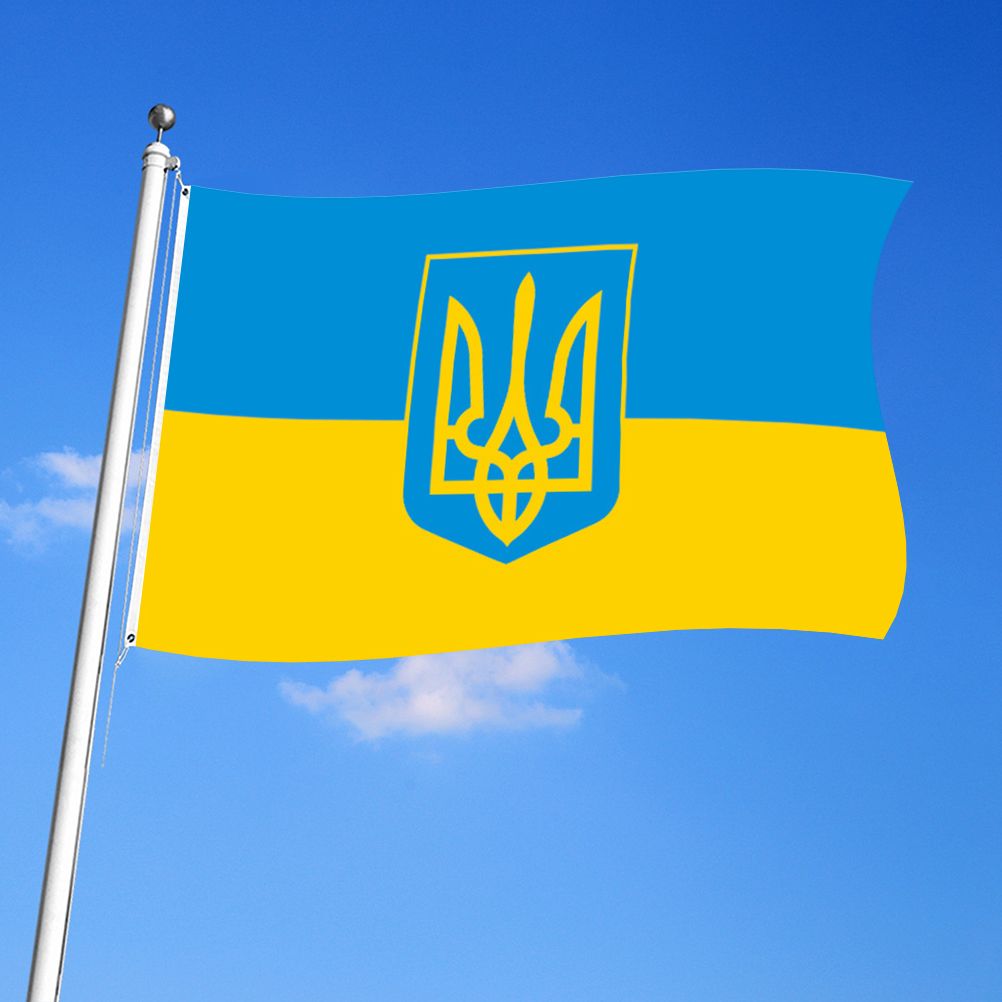 Ukraine National Flag 90x150cm Blue Yellow Ukraine Flying Flag for Courtyard view 7