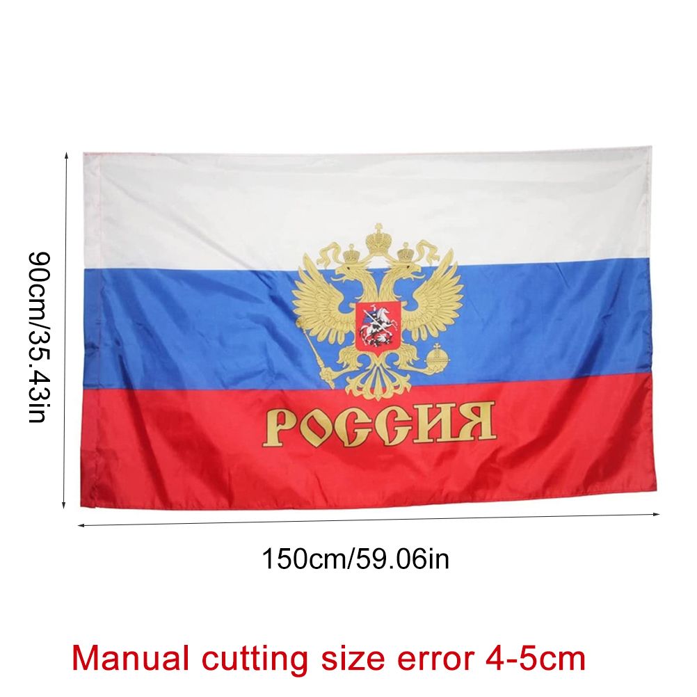 90*150cm Russia National Flag Polyester Flag Banner for Office Activity view 3