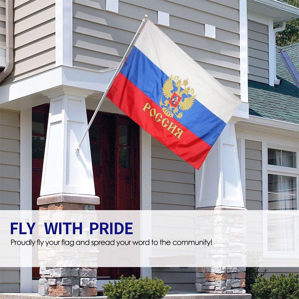 90*150cm Russia National Flag Polyester Flag Banner for Office Activity view 9