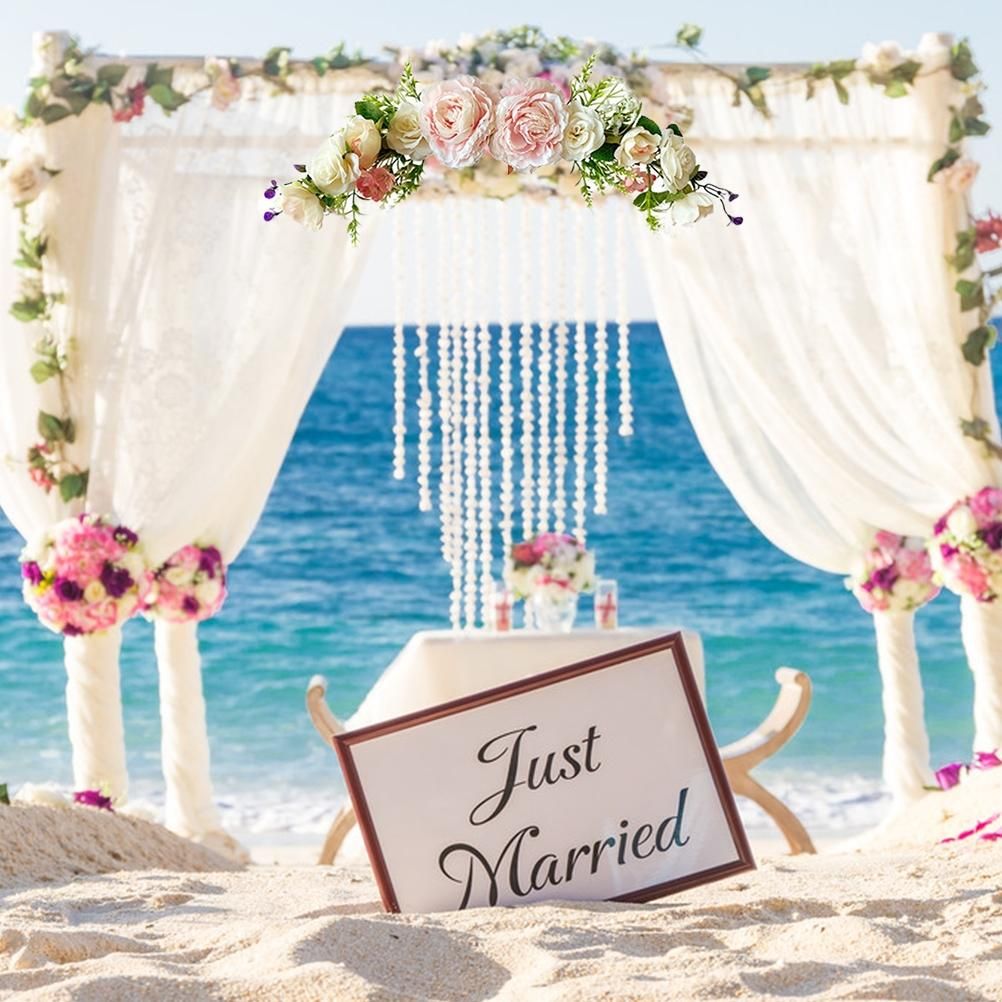 Artificial Peony Flower Swag Wedding Arch Flowers Artificial Floral Swag view 5