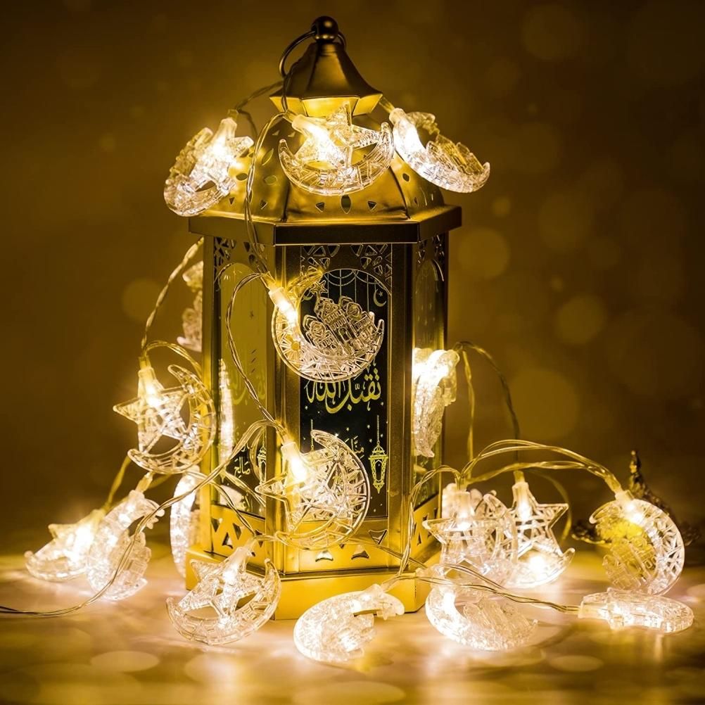 Eid LED Star Moon Light String Mubarak Ramadan Decoration for Home Ramadan view 5