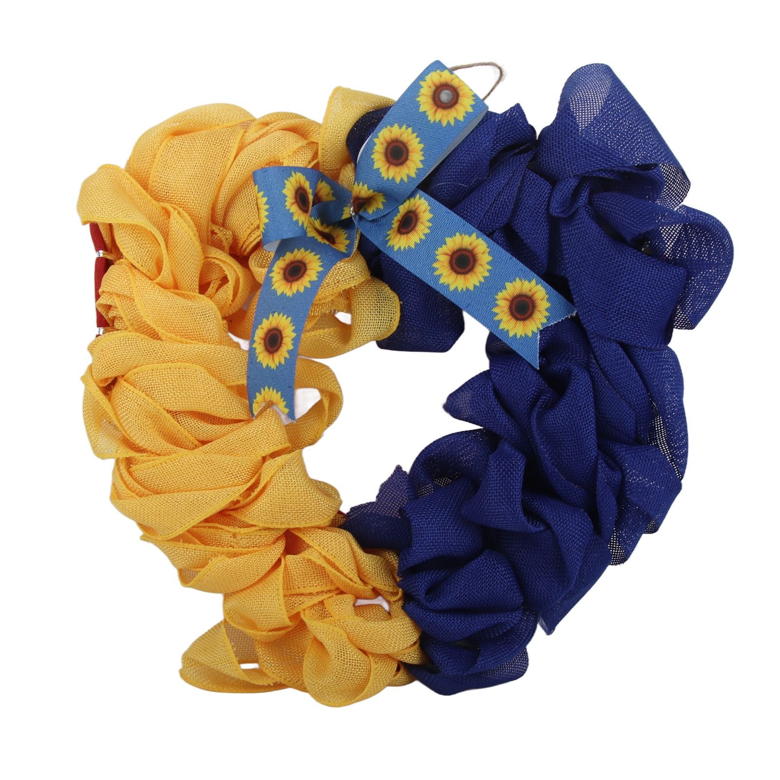Ukraine Flag Sunflower Front Door Wreath Spring Decor Farmhouse Cottage view 7