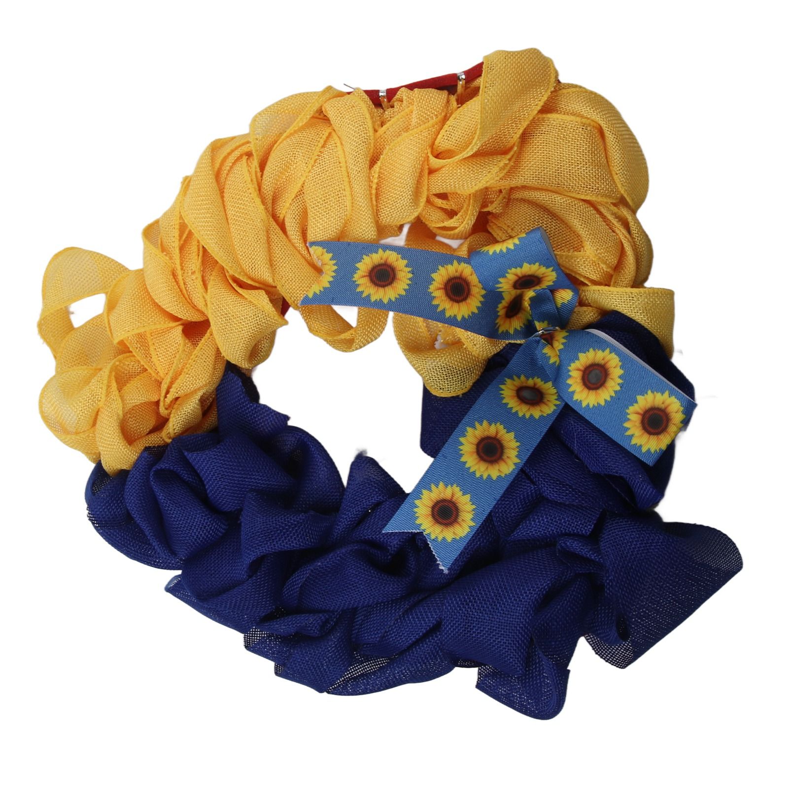Ukraine Flag Sunflower Front Door Wreath Spring Decor Farmhouse Cottage view 8