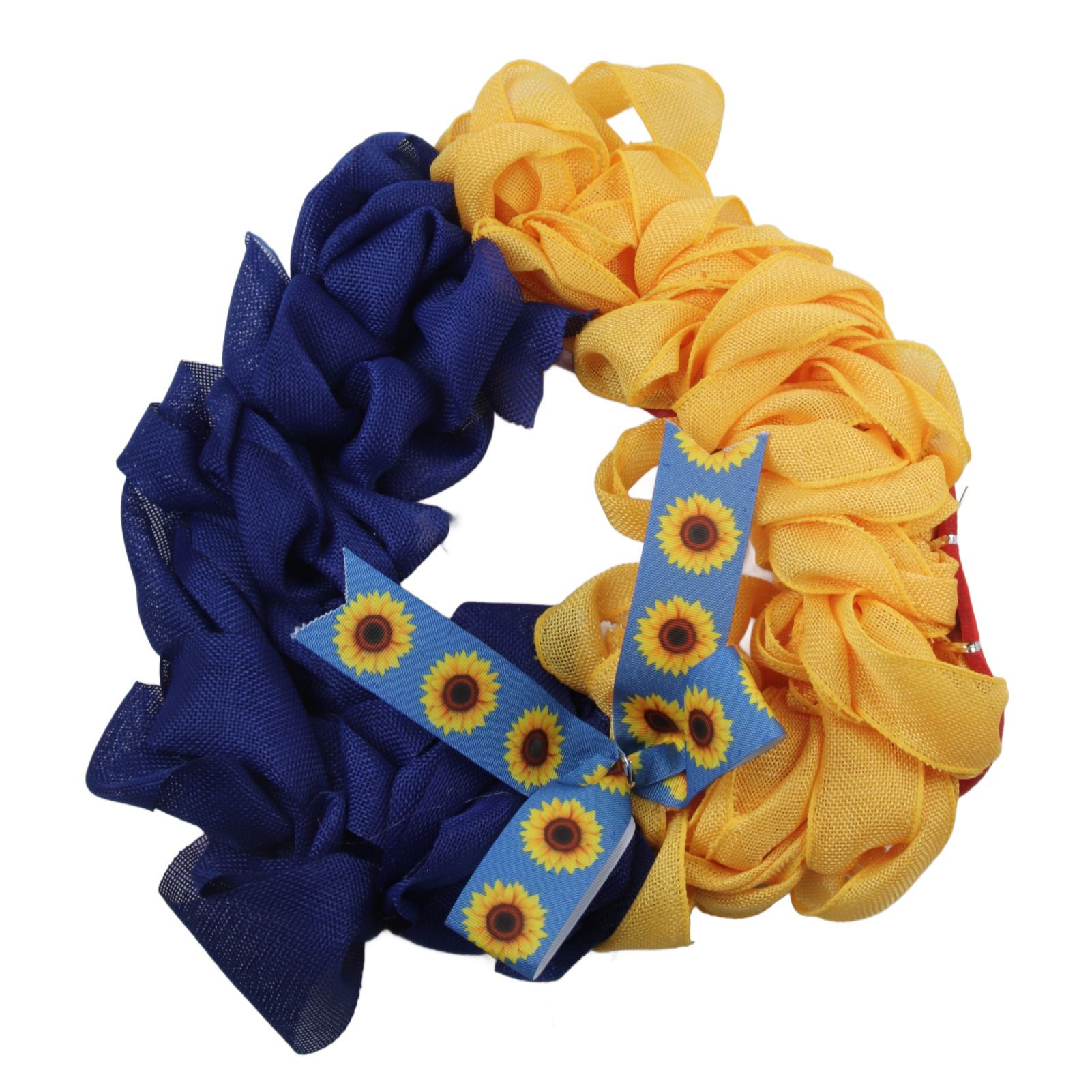 Ukraine Flag Sunflower Front Door Wreath Spring Decor Farmhouse Cottage view 10