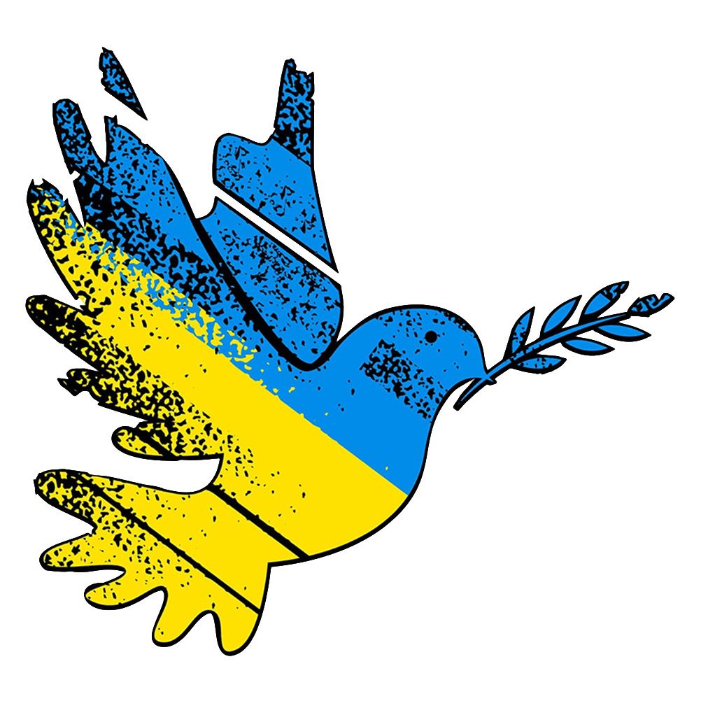Peace in Ukraine Sticker Peace Dove Decoration Decal Sticker for Car Rear view 2
