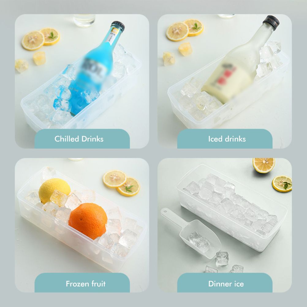 24 Grid Ice Cube Tray with Lid Covered Ice Cube Trays No Spill Ice Cube Cube view 9