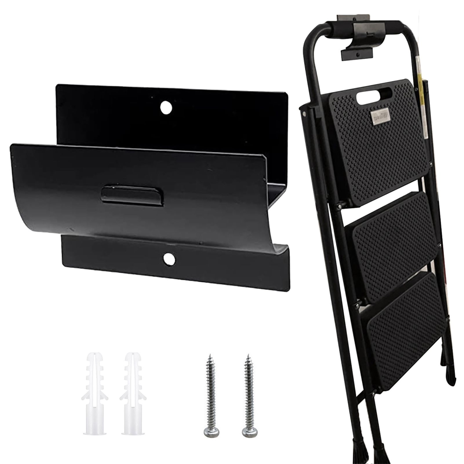Wall Mount Ladder Grabber Ladder Storage Hook Heavy Duty Metal Ladder view 3