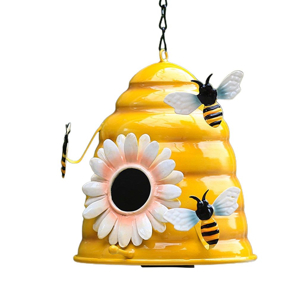 Beehive Bird Houses Outside Iron Hanging Birdhouses Garden Bird Nest Houses