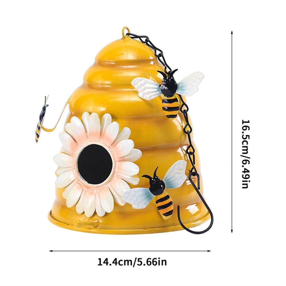 Beehive Bird Houses Outside Iron Hanging Birdhouses Garden Bird Nest Houses view 4