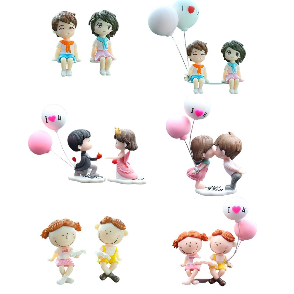 Car Couple Cute Ornaments Resin Couple Doll Car Interior Decoration Couple view 5