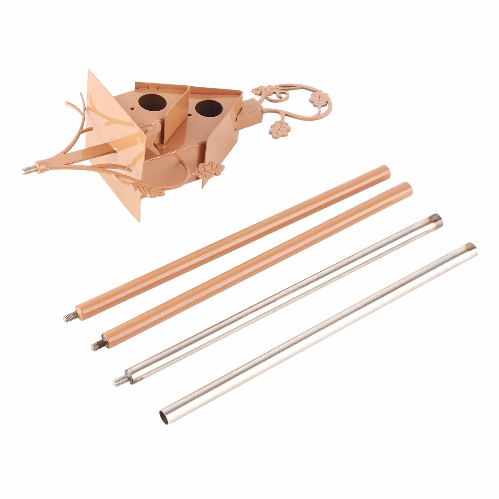 Metal Bird House with Pole Metal Art Cottage Bird House Stakes Hummingbird view 10