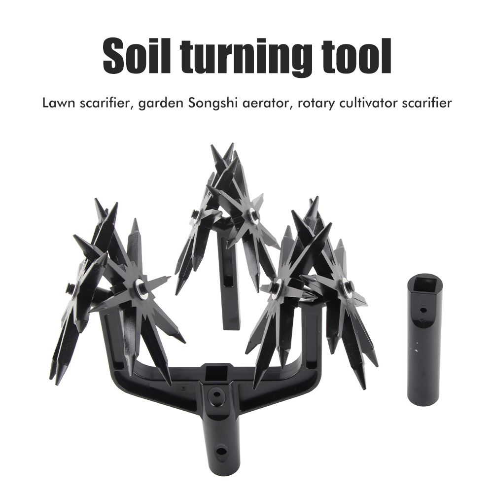 Rotary Cultivator Tool Garden Handheld Tiller Cultivator Cordless Tiller for view 5