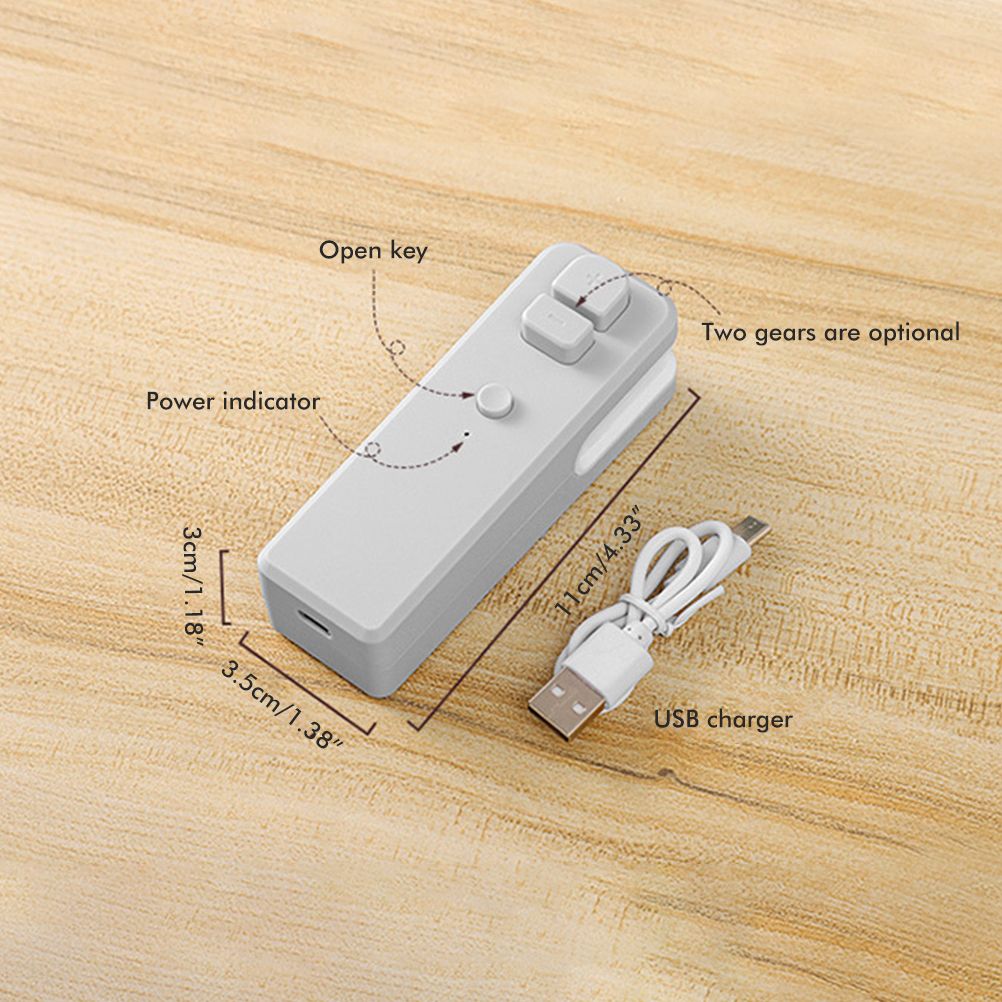 Mini Bag Sealer Rechargeable Heat Sealer Food Bag Sealer for Food Storage view 2