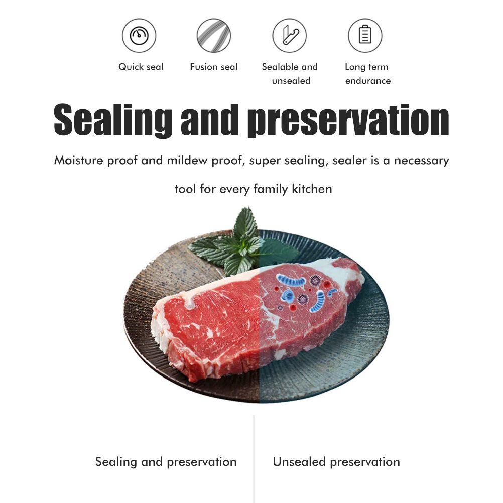 Mini Bag Sealer Rechargeable Heat Sealer Food Bag Sealer for Food Storage view 5
