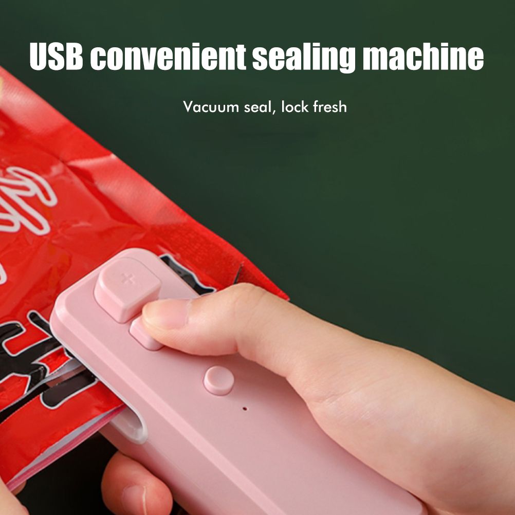 Mini Bag Sealer Rechargeable Heat Sealer Food Bag Sealer for Food Storage view 7
