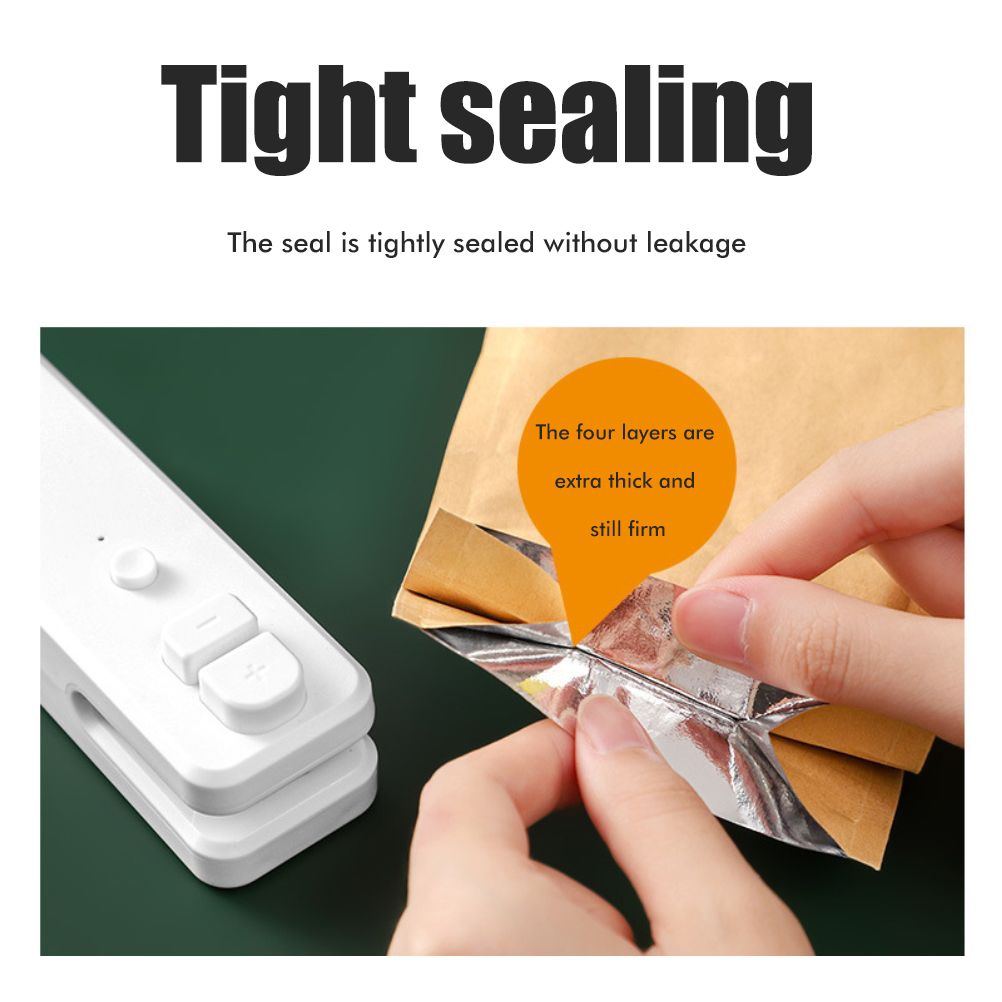 Mini Bag Sealer Rechargeable Heat Sealer Food Bag Sealer for Food Storage view 8