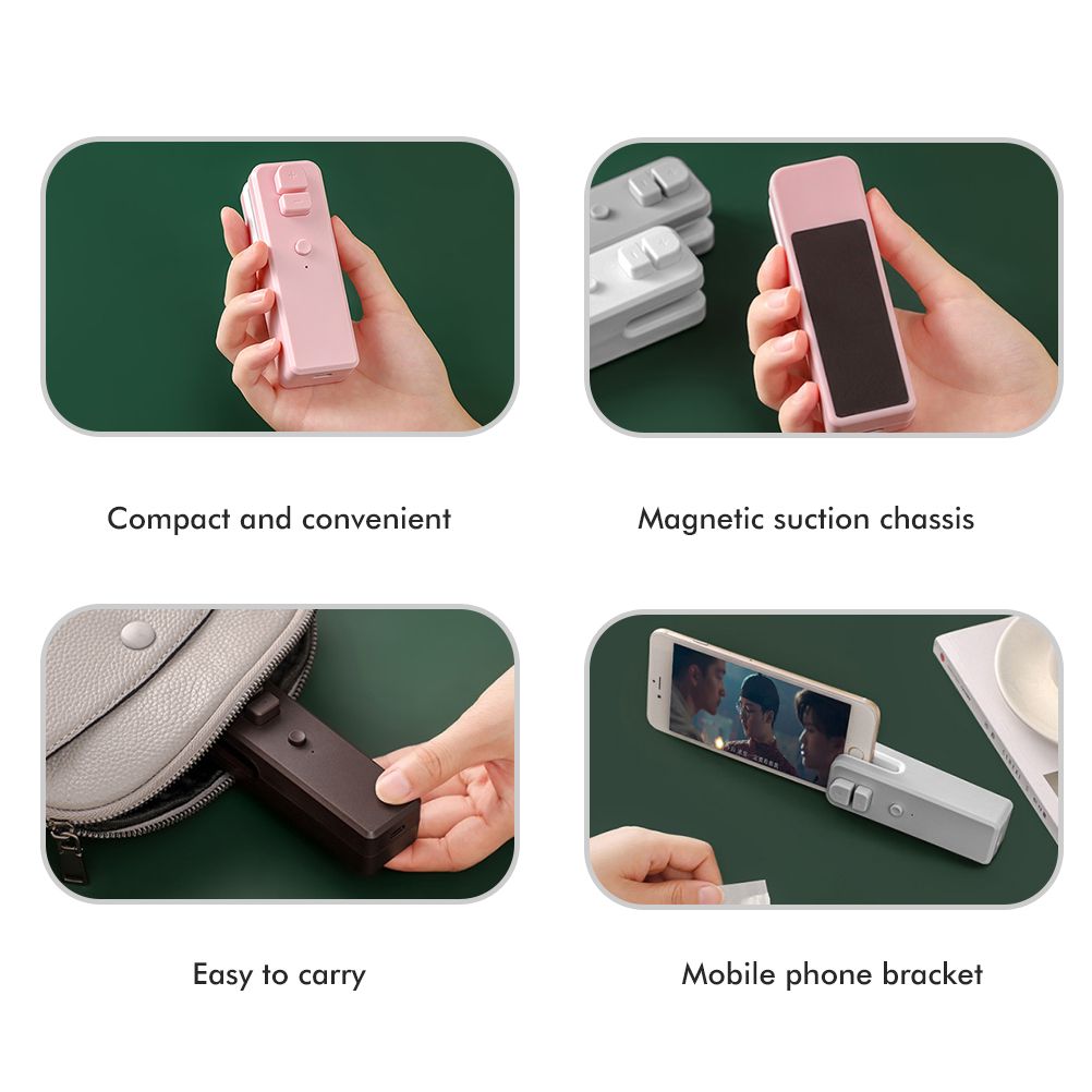 Mini Bag Sealer Rechargeable Heat Sealer Food Bag Sealer for Food Storage view 12