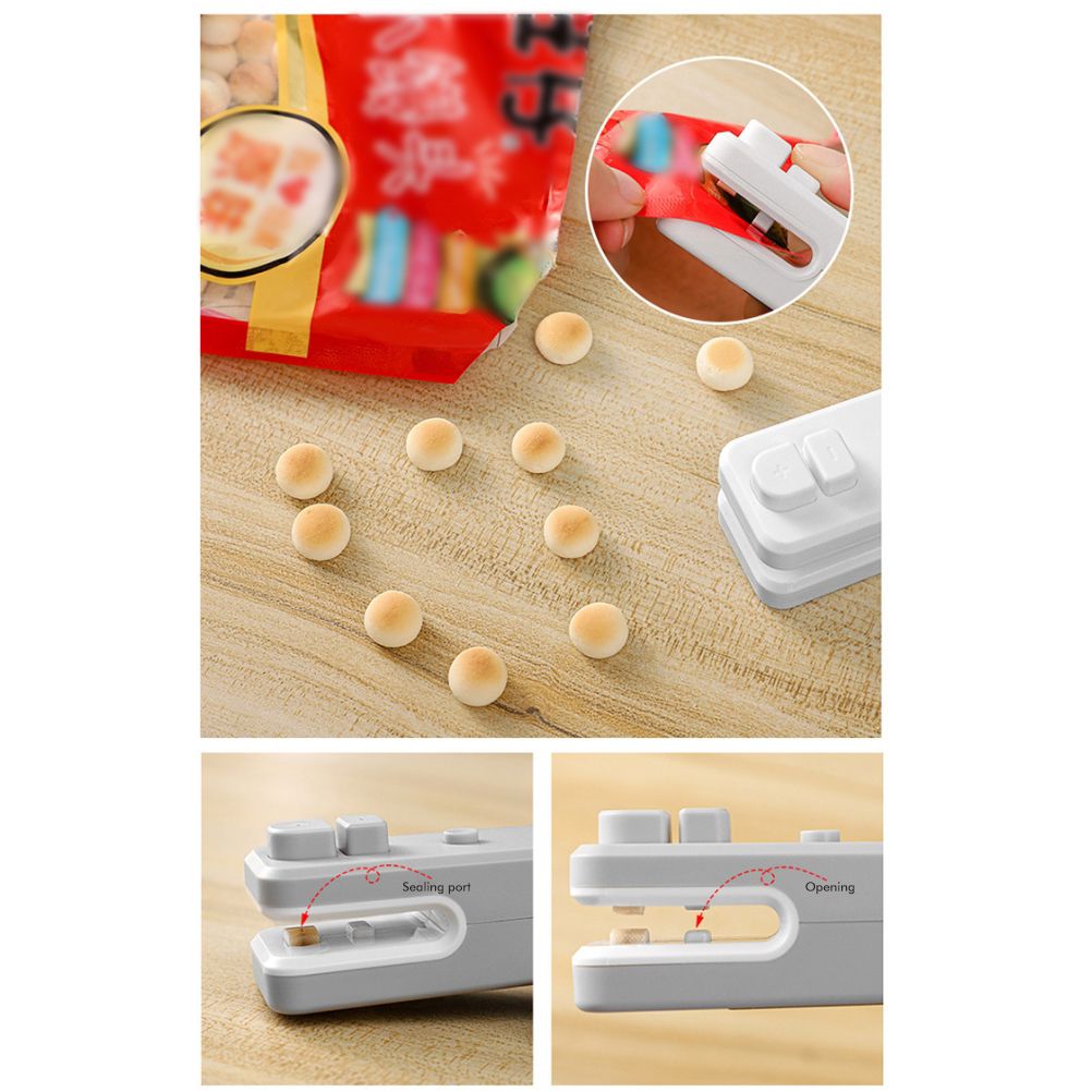 Mini Bag Sealer Rechargeable Heat Sealer Food Bag Sealer for Food Storage view 4