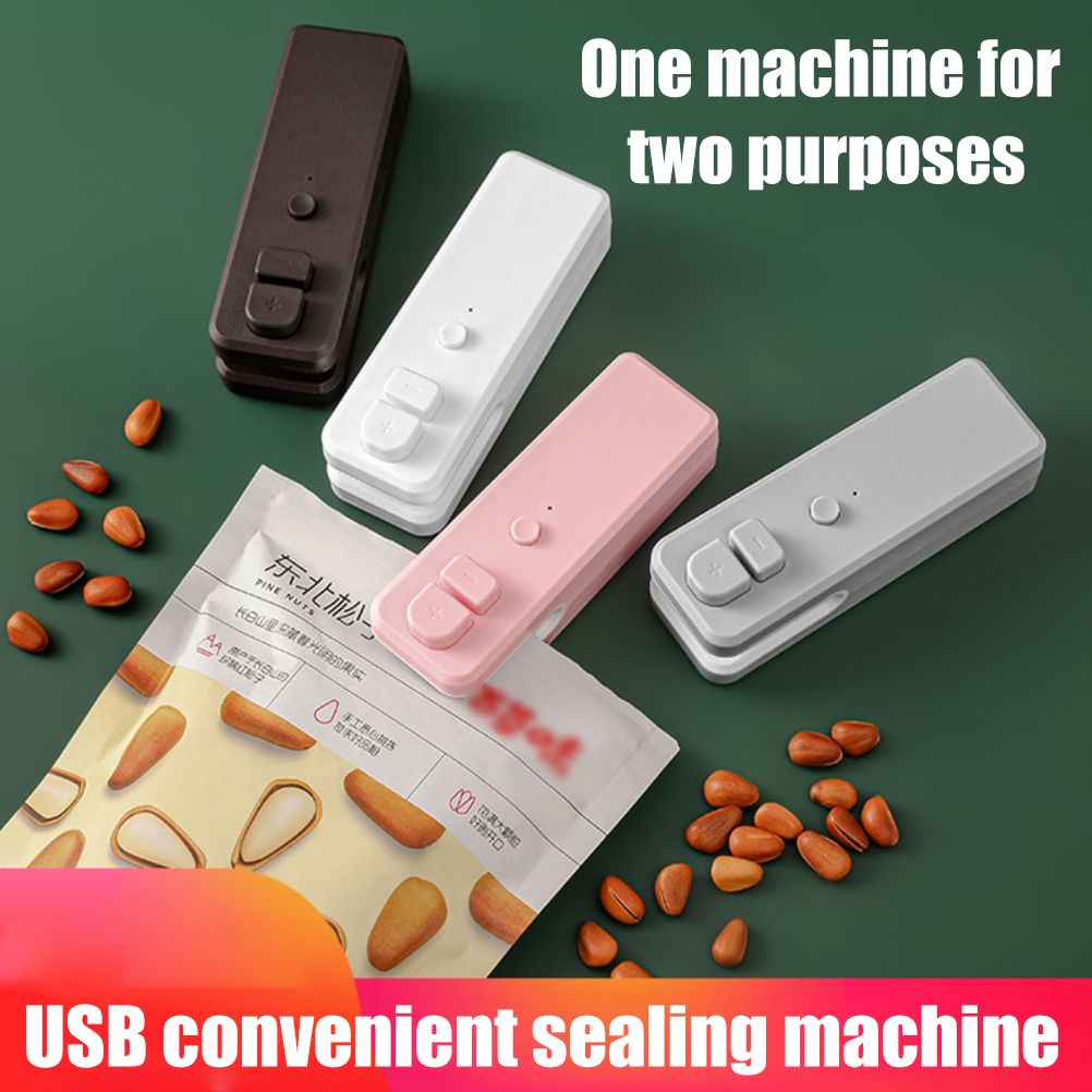 Mini Bag Sealer Rechargeable Heat Sealer Food Bag Sealer for Food Storage view 9