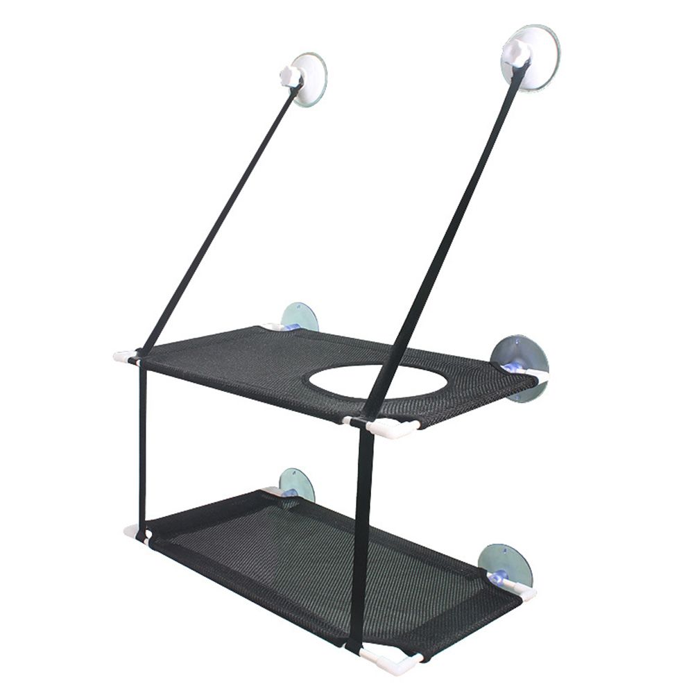 Double Layer Cat Window Hammock Cat Window Perch Strong Suction Cups Cat — image 1