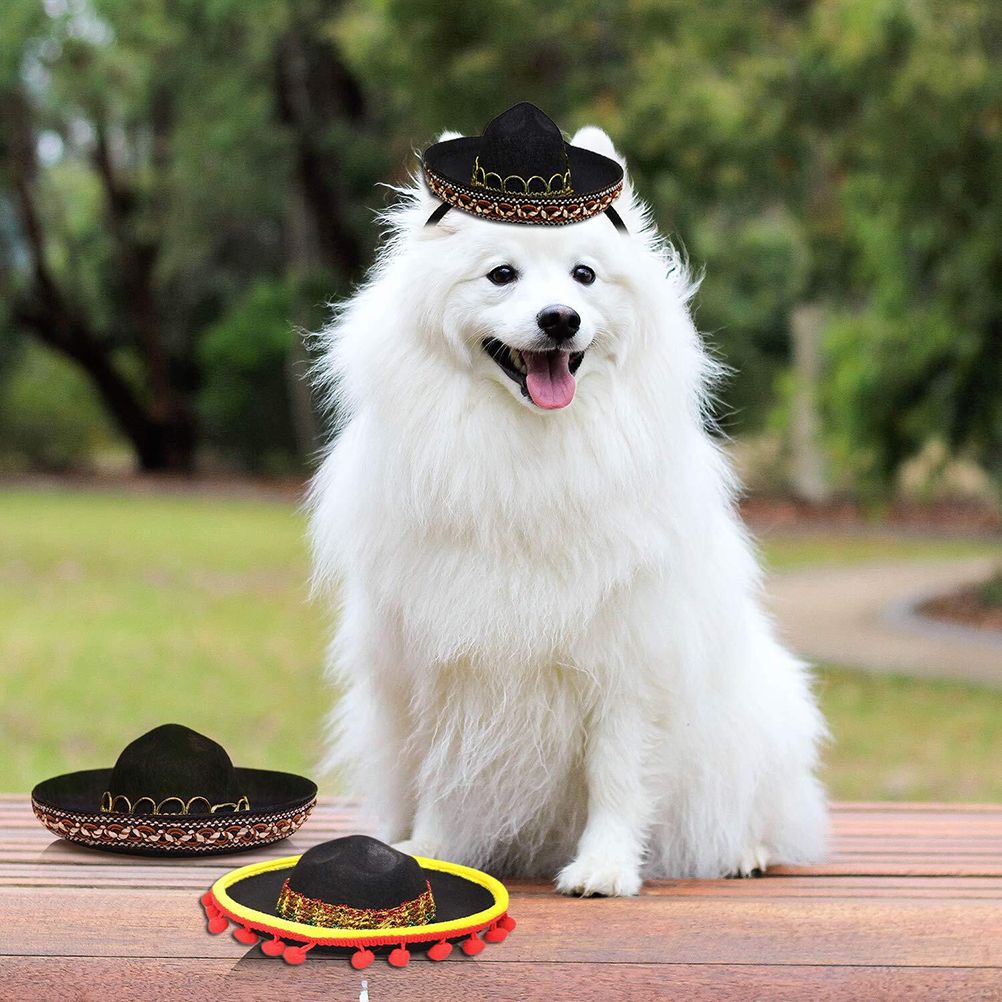 3 Pack Cinco De Mayo Fiesta Headbands Party Decorations Non Woven and Straw view 6